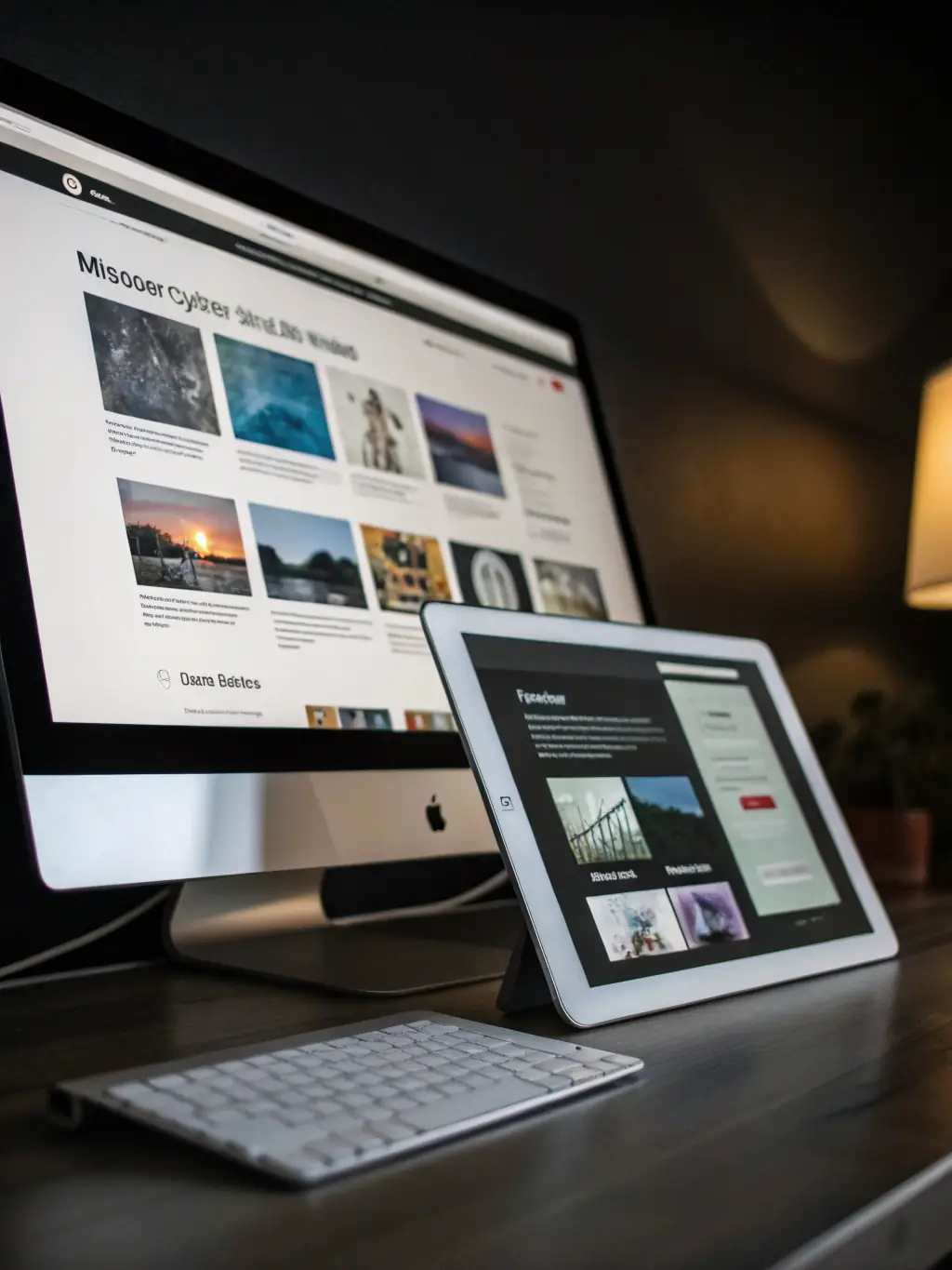 A sleek, modern website design showcasing a user-friendly interface with clear navigation and engaging visuals, representing Digital Optex's web design services.